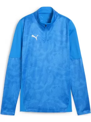 Geacă pentru doamne PUMA TEAMCUP TRAINING 1/4 ZIP TOP 659173_02 ELECTRO ROYAL/ ELECTRO ROYAL/PUMA SILVER