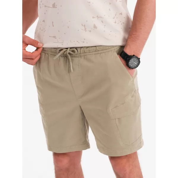  Pantaloni scurți pentru bărbați OMBRE OM-SRCG-0194 MĂSLIN UȘOR 