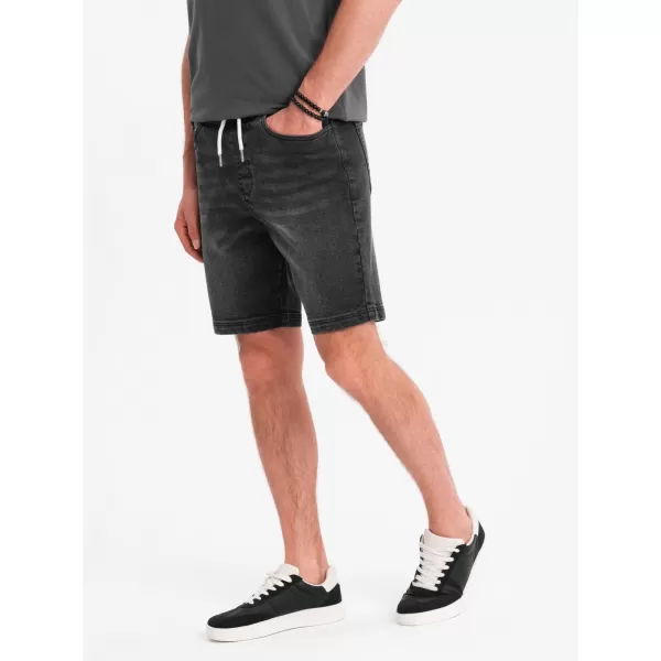  Pantaloni scurți pentru bărbați OMBRE OM-SRDS-0192 NEGRU 