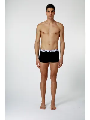 Boxeri pentru bărbați FILA MAN BOXER 2-PACK FU5016/2 BLACK
