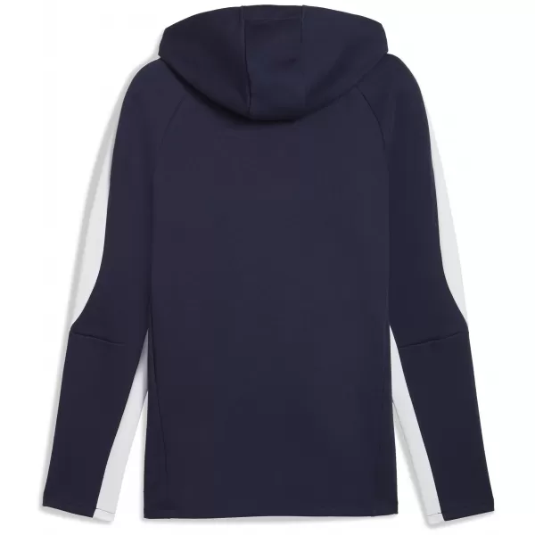  Panoul pentru bărbați PUMA TEAMEVOSTRIPE HOODY 659954_06 PUMA NAVY/PUMA SILVER 