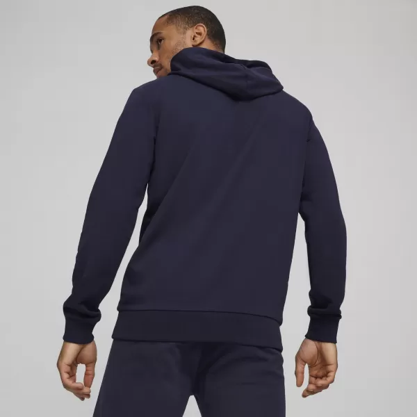  Panoul pentru bărbați PUMA TEAMGOAL CASUALS HOODY 658618_06 PUMA NAVY/PUMA WHITE 
