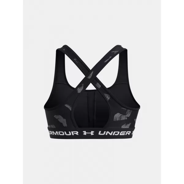  Sutien de damă UNDER ARMOUR CROSSBACK MID PRINT 1361042-009 NEGRU 