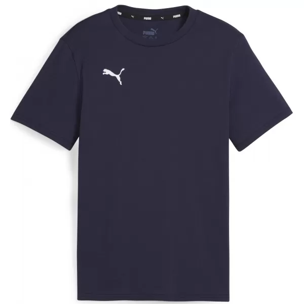  T -thirt PUMA TEAMGOAL CASUALS TEE JR 658616_06 PUMA NAVY/PUMA WHITE 