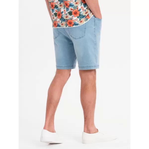  Pantaloni scurți pentru bărbați OMBRE OM-SRDS-0192 ALBASTRU DESCHIS 