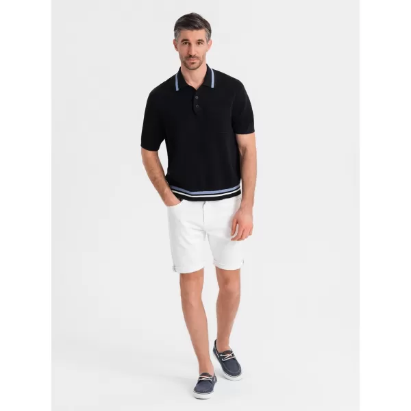  Pantaloni scurți pentru bărbați OMBRE OM-SRDS-0162 ALB 