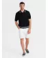 Pantaloni scurți pentru bărbați OMBRE OM-SRDS-0162 ALB