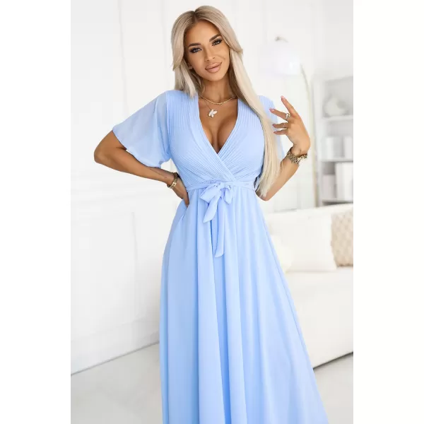  Rochie NUMOCO 545-2 ALBASTRU DESCHIS 