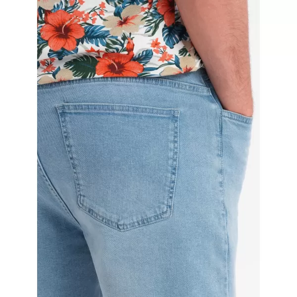  Pantaloni scurți pentru bărbați OMBRE OM-SRDS-0192 ALBASTRU DESCHIS 