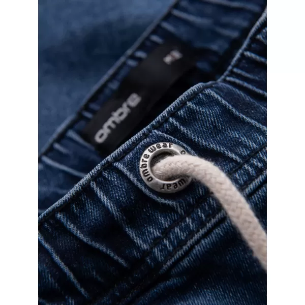  Pantaloni scurți pentru bărbați OMBRE OM-SRDS-0192 ALBASTRU 