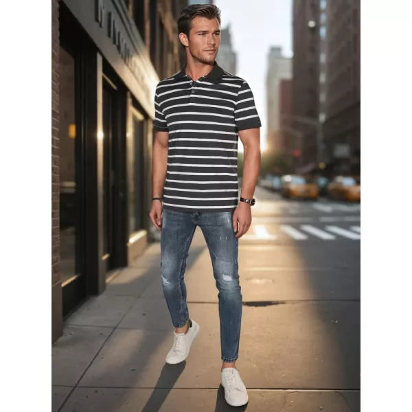  Mens t -thirt cu guler DSTREET PX0639 GRI DESCHIS 