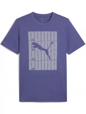 Tricou bărbătesc PUMA GRAPHICS WORDING TEE 684825_46 CRISTAL ALBASTRU