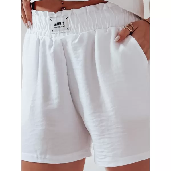  Pantaloni scurți pentru doamne DSTREET OWN STYLE SY0456 ALB 