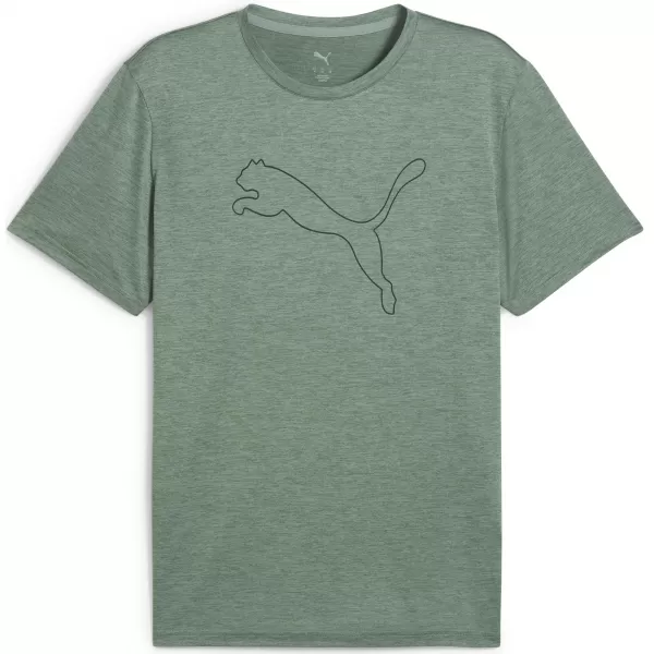  Cămaşă PUMA M TAD ESS HEATHER CAT TEE 525907_30 GREEN MOON HEATHER 