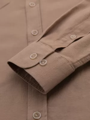 Cămaşă OMBRE OM-SHCS-0134 MARO DESCHIS