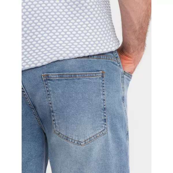  Pantaloni scurţi OMBRE OM-SRDS-0171 ALBASTRU DESCHIS 