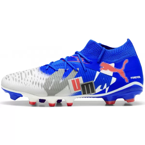  Cizme PUMA FUTURE 8 MATCH FOREVER FG/AG 108423_01 ALB/ALBASTRU/GRI/NEGRU/ROȘU 