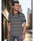 Mens t -thirt cu guler DSTREET PX0639 GRI DESCHIS