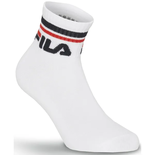  Șosete FILA QUARTER 3-PACK F9398 WHITE 