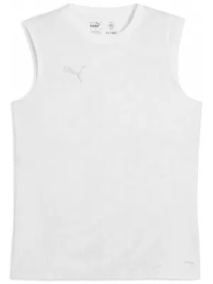 Jersey pentru bărbați PUMA TEAMCUP TRAINING SL JERSEY 659168_04 PUMA WHITE/PUMA SILVER