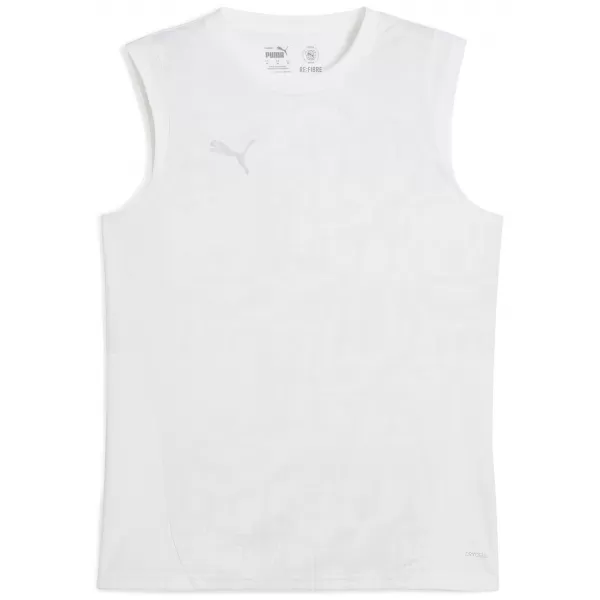  Jersey pentru bărbați PUMA TEAMCUP TRAINING SL JERSEY 659168_04 PUMA WHITE/PUMA SILVER 