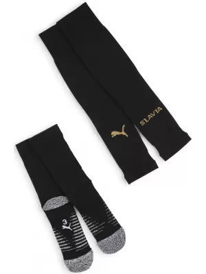Șosete de fotbal PUMA TEAM SKS PLAIN SOCKS PROMO 775221_06 PUMA BLACK/MATTE PUMA GOLD