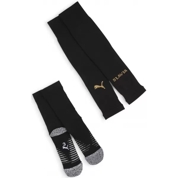  Șosete de fotbal PUMA TEAM SKS PLAIN SOCKS PROMO 775221_06 PUMA BLACK/MATTE PUMA GOLD 