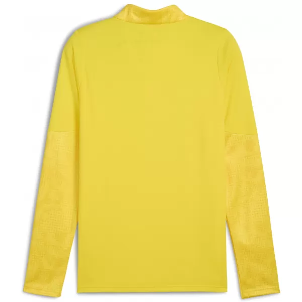  Panoul pentru bărbați PUMA TEAMCUP TRAINING 1/4 ZIP TOP 659164_07 FASTER YELLOW/ SILVER GALBEN/PUMA MAI RAPID 