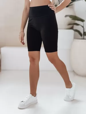 Pantaloni scurți pentru doamne DSTREET SOFT AND FIT SY0420 NEGRU