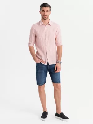 Pantaloni scurţi OMBRE OM-SRDS-0171 ALBASTRU ÎNCHIS