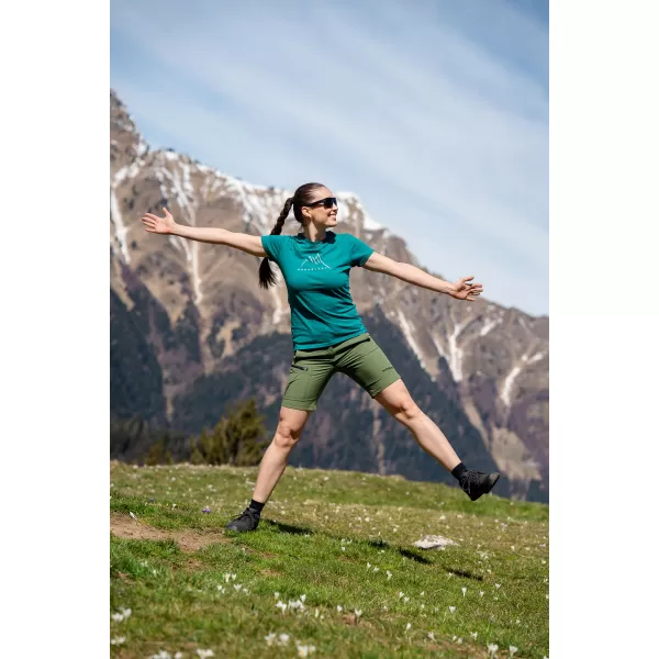  Pantaloni scurți pentru femei NORDBLANC HUES NBSPL8194 ZIUA VERDE 