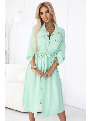 Rochie NUMOCO 531-4 ALBASTRU DESCHIS