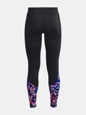 Jambiere pentru fete UNDER ARMOUR CW NOVELTY LEGGING 1366078-002 NEGRU