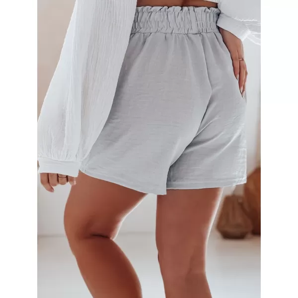  Pantaloni scurți pentru doamne DSTREET OWN STYLE SY0454 GRI DESCHIS 