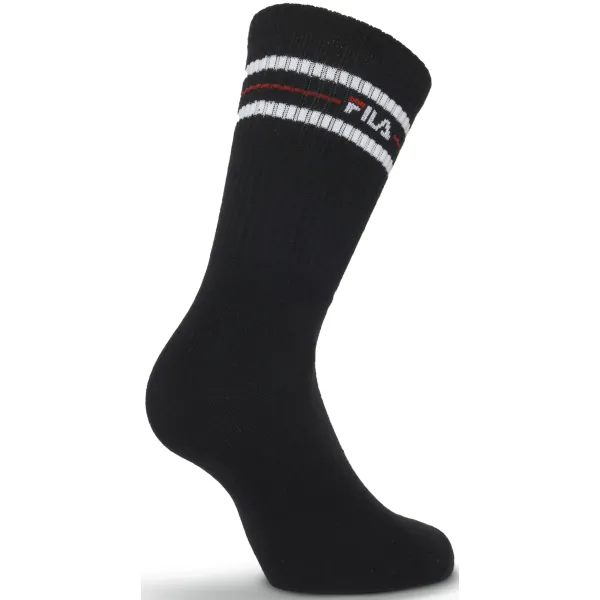  Șosete pentru bărbați FILA NORMAL 3-PACK F9092 BLACK 