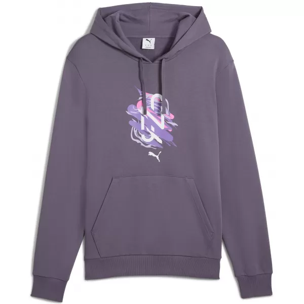  Panoul pentru bărbați PUMA NEYMAR JR CREATIVITY HOODIE 660099_01 CĂRBUNE PURPURIU 