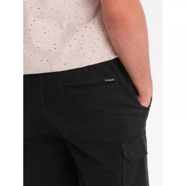  Pantaloni scurți pentru bărbați OMBRE OM-SRCG-0190 NEGRU 