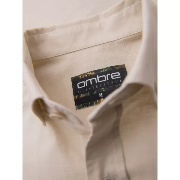  Cămaşă OMBRE OM-SHCS-0134 CREMĂ 