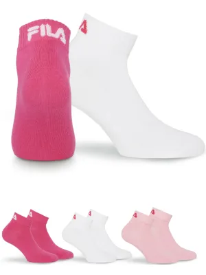 Șosete FILA QUARTER 3-PACK F9300 PINK PANTHER