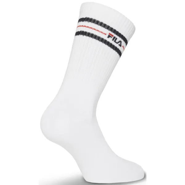  Șosete pentru bărbați FILA NORMAL 3-PACK F9092 WHITE 