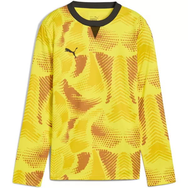  Jersey pentru copii PUMA TEAMTARGET GK LS JERSEY JR 706521_23 FLURO YELLOW PES / FLURO PES GALBEN /PUMA NEGRU 