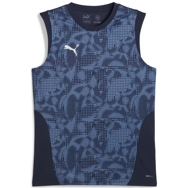  Jersey pentru bărbați PUMA TEAMCUP TRAINING SL JERSEY 659168_06 PUMA NAVY/PUMA SILVER 