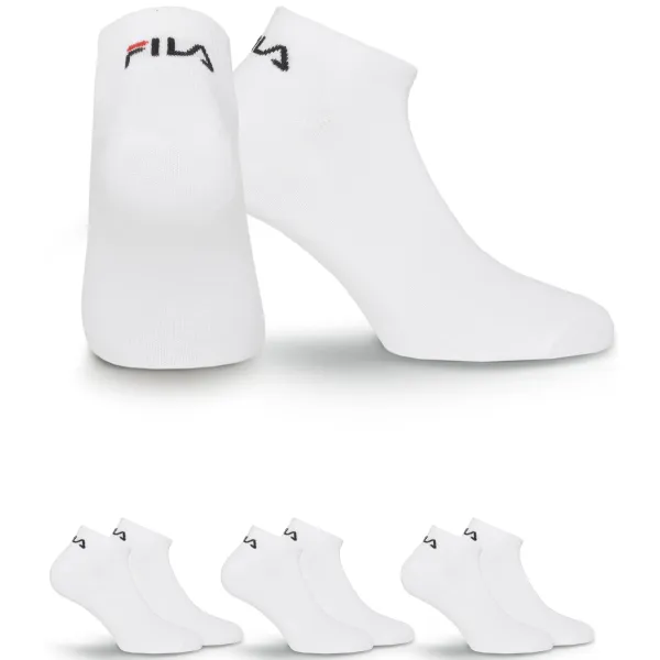  Șosete FILA INVISIBLE 3-PACK F9100 WHITE 