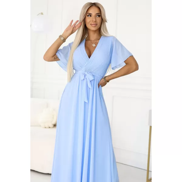  Rochie NUMOCO 545-2 ALBASTRU DESCHIS 