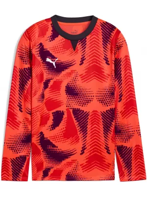 Jersey pentru copii PUMA TEAMTARGET GK LS JERSEY JR 706521_01 NRGY RED / NRGY RED / PUMA WHITE