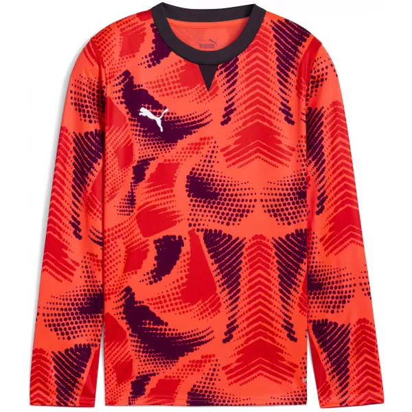  Jersey pentru copii PUMA TEAMTARGET GK LS JERSEY JR 706521_01 NRGY RED / NRGY RED / PUMA WHITE 