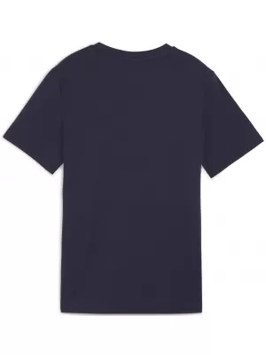 T -thirt PUMA TEAMGOAL CASUALS TEE JR 658616_06 PUMA NAVY/PUMA WHITE