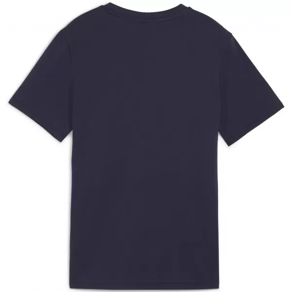  T -thirt PUMA TEAMGOAL CASUALS TEE JR 658616_06 PUMA NAVY/PUMA WHITE 