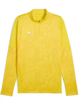 Panoul pentru bărbați PUMA TEAMCUP TRAINING 1/4 ZIP TOP 659164_07 FASTER YELLOW/ SILVER GALBEN/PUMA MAI RAPID