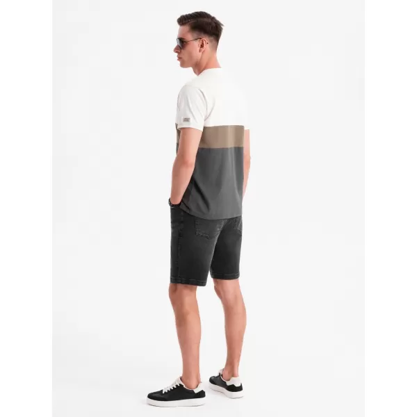  Pantaloni scurți pentru bărbați OMBRE OM-SRDS-0192 NEGRU 